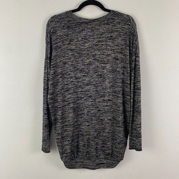 Aritzia Wilfred Free Devinette Womens Top Slouchy Oversized Size S V Neck Gray - Picture 5 of 9